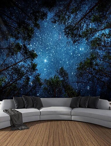  Galaxy tapijt sterrenhemel psychedelische ruimte landschap paars art print muur opknoping voor home decor woonkamer slaapkamer