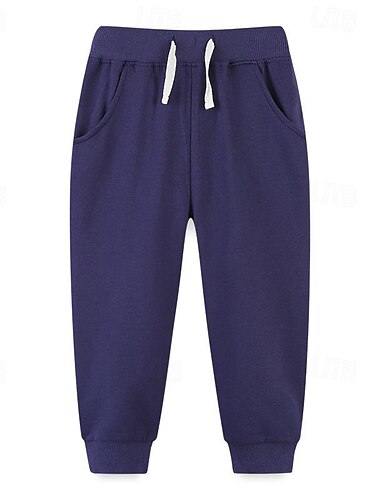  Jungen 3D Feste Farbe Hose Jogginghose Frühling Herbst Aktiv Basic kinderkleidung 4 Jahre + Outdoor Sport Casual Regular Fit