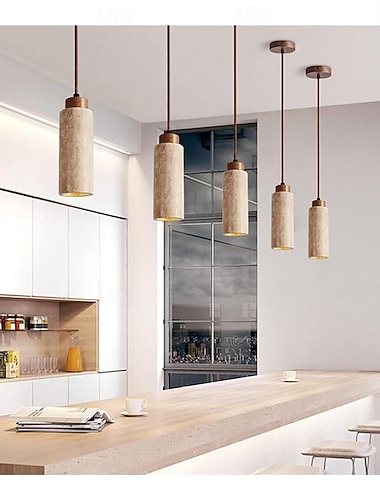  Pendentif LED lumière pierre design suspension vintage salon chambre salle à manger 110-240v