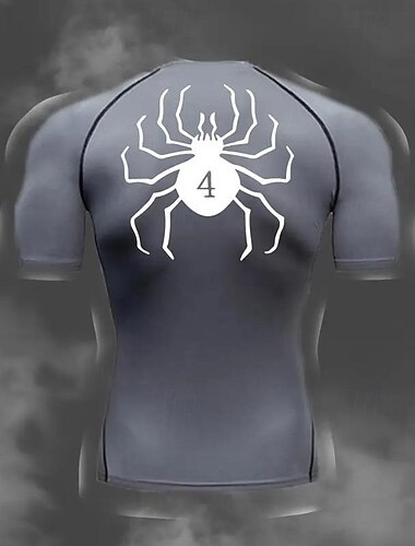  Herren Funktionsshirt Athletisches Hemd Fitnessstudio-Shirt Fitness Shirt Kurzarm T-Shirt Casual Athlässigkeit Atmungsaktiv Schnelltrocknend Weich Fitness Fitnesstraining Laufen Sportbekleidung