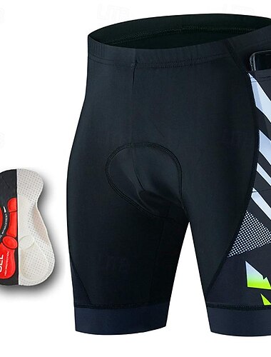  Herren Radunterhose Radhose Radlerhose Fahrradhose Fahrradshorts Radhose kurz mit polster Fahhrad Kurze Hose Gepolsterte Shorts / Gämse Slim Fit Sport Atmungsaktiv Schnelltrocknend Komfortabel