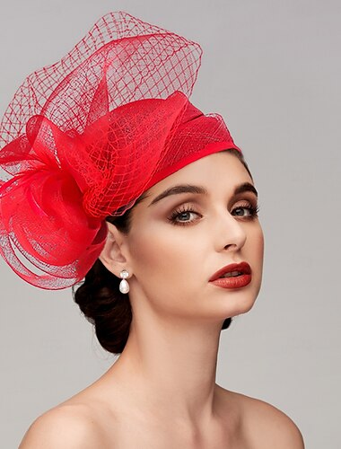  Fascinators Federn Netz Hut Hochzeit Pferderennen Ladies Day Melbourne Cup Mit Feder-Kappe Haarschmuck Kleid um Eindruck zu hinterlassen Renn-Tag-Kleid 2025
