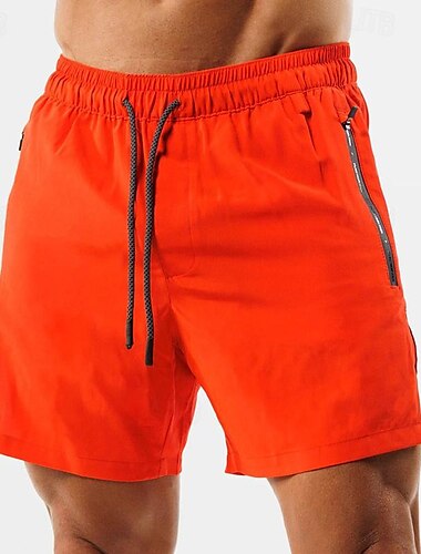  Herren kurze Sporthose Laufshorts kurze hosen Trainingsshorts Sweatshirts Tasche Kordelzug Elastischer Bund Kurze Hose Outdoor Sport & Natur Sportlich Schnelltrocknend Leichtgewichtig Weich Marathon