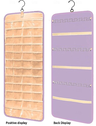  Hängetasche für Schmuckaufbewahrung, Schmuck-Organizer, Hänge-Schmuck-Organizer, Hänge-Ohrring-Schmuckhalter, Schmuck-Organisationstasche, Home-Halskettentasche, Kleiderschrank-Aufbewahrungstasche