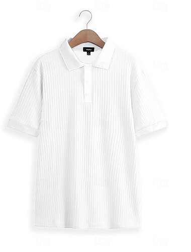  Homme Tee Shirt Golf polo en maille Travail Casual Col polo côtelé Classique Manche Courte basique Moderne Bloc de couleur A côtes Printemps été Standard Blanche Jaune Bleu Vert Gris Tee Shirt Golf