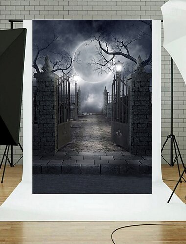  halloween spöklika skogar hängande gobeläng väggkonst stor gobeläng väggmålning dekor fotografi bakgrund filt gardin hem sovrum vardagsrum dekoration