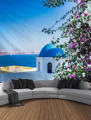  Nacht Stadtansicht hängen Wandteppich Kunst große Wandteppich Wandbild Dekor Fotografie Hintergrund Decke Vorhang Haus Schlafzimmer Wohnzimmer Dekoration Wandtuch XXL Natur
