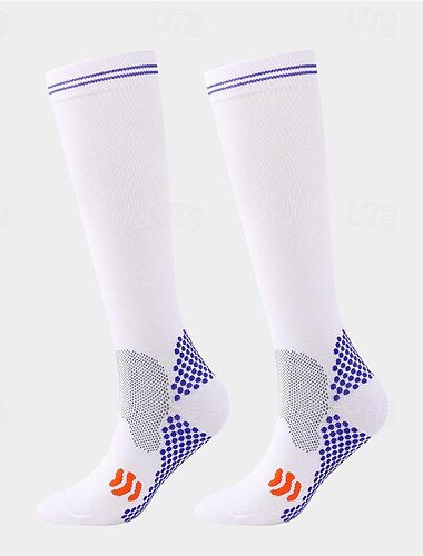  Kompressionsstrümpfe Sportsocken laufsocken 1 Paar Farbblock Herren Röhrensocken Rutschfest Atmungsaktiv Schweißableitend Komfortabel Fitnesstraining Basketball Laufen Joggen Radsport Sport Farbblock