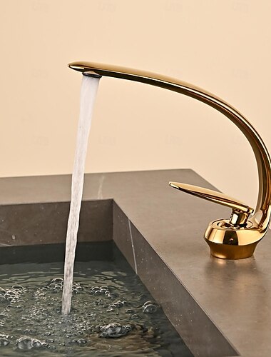  Waschbecken Wasserhahn - Klassisch Antikes Messing / Galvanisierung Mittellage Einhand Ein LochBath Taps