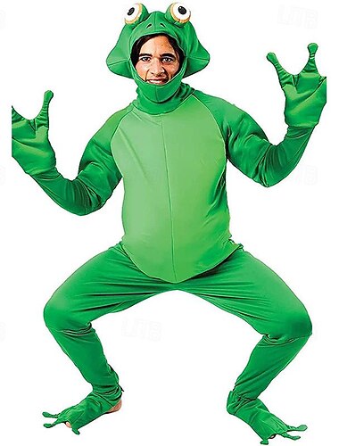  Sammakko Karnevaali puku Cosplay-Asut Hauskoja asuja Cosplay Miesten Naisten Aikuisten Halloween Juhlat Naamiaiset Karnevaali Naamiaiset Mardi Gras Helppo karnevaaliasu