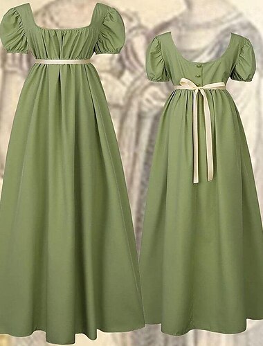  Retro Vintage Viktorianisch Mittelalterlich Kleid Ballkleid Kleid im Regency-Stil Ren Faire Prinzessin Damen königlich Maskerade Alltagskleidung Erwachsene Kleid