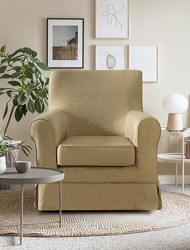  Fauteuil Sofa Hoes Effen Kleur Gequilt Slipcovers