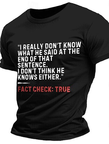  Herren Mit Buchstaben bedruckt Lustig T Shirt T-Shirt Baumwolle Kurzarm Grafik Hemd Navy-Blau Schwarz Armeegrün Bequemes T-Shirt Straße Sport im Freien Modedesigner-Kleidung