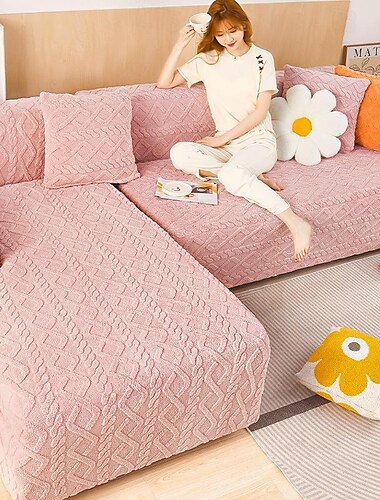  dicker Sofabezug Sofabezüge für Kissencouch Sofa-Schonbezüge Sofabezüge hochelastischer, atmungsaktiver Anti-Pet-Sofabezug mit Gummiband