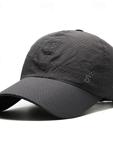  Herren Cap Basecap Sonnenhut Kappe Schwarz Weiß Chinlon Modisch Brautkleider schlicht Strasse Täglich Buchstabe Einstellbar Sonnenschutz Atmungsaktiv