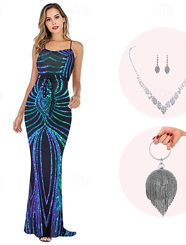  Retro Vintage Roaring 20s 1920s Flapper Dress Cosplay Costume Outfits The Great Gatsby Wedding Guest Sequins Women's Christmas Halloween Carnival Halloween Party / Evening Wedding Reception Adults' 1