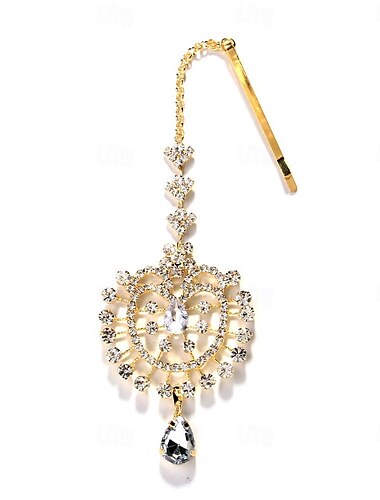 Kopf Kette Strass Perlen Hochzeit Strand Retro Mit Glitzer Kette Kopfschmuck Kopfbedeckung
