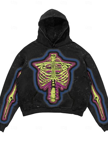  Halloween Schädel/Skelett Kapuzenshirt Bedruckt 3D Grafik Für Paar Herren Damen Erwachsene Halloween Karneval Maskerade 3D-Druck Urlaub Halloween