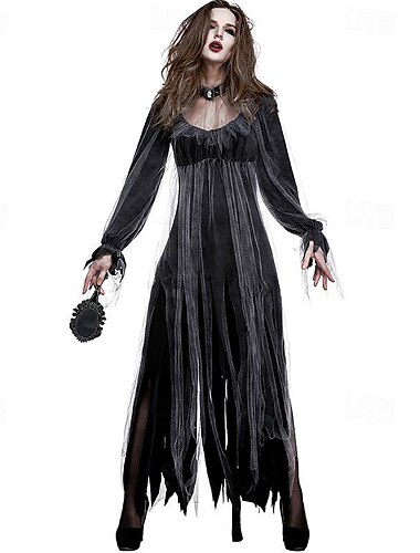  Zombie Ghost Braut Cosplay Kostüm Partykostüm Maskerade Erwachsene Damen Austattungen Cosplay Leistung Party Halloween Karneval Maskerade Einfaches Karnevalskostüm