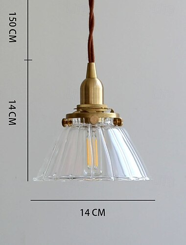  led κρεμαστό φως ζεστό λευκό 14cm 1-φωτός φυσικό διακοσμητικό φωτιστικό βάση κρεμαστό φωτιστικό ρυθμιζόμενο σχοινί φως εσωτερικού χώρου με ημιδιαφανές σχέδιο γυαλί αμπαζούρ οροφής κρεμαστό φως