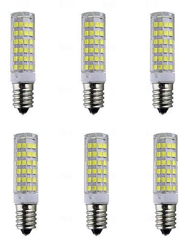  6個 E14 コーンライト 180ルーメン 7W 75LED ビーズ SMD 2835 ウォームホワイト ホワイト 220V 110V