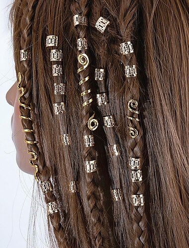  Retro Antiguo Punk y gótico Medieval Accesorios para el Pelo Feria del Renacimiento Vikingo Hombre Mujer Celta Vikingo Fantasía Mascarada Evento / Fiesta Adulto Para la Cabeza