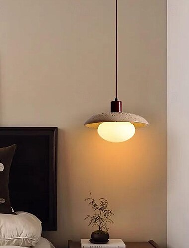  LED pandantiv alb cald 25cm 1 lumină contemporană abajur din lemn de marmură plafoniera g9 dormitor japonez studio corp de iluminat reglabil restaurant modern cafenea candelabru suspendat 110-240v