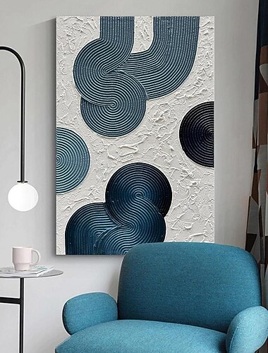  handgefertigtes Ölgemälde auf Leinwand, Wandkunst, Dekoration, moderne abstrakte Textur für die Inneneinrichtung, gerolltes, rahmenloses, ungedehntes Gemälde
