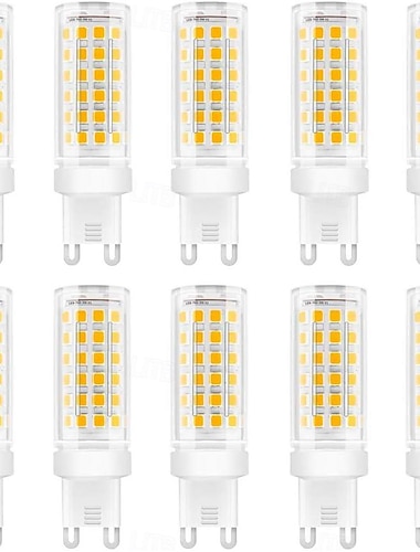  Lampadine a led G9 da 10 pezzi da 9 W equivalenti a una lampadina alogena da 90 W con angolo del fascio di 360 senza sfarfallio