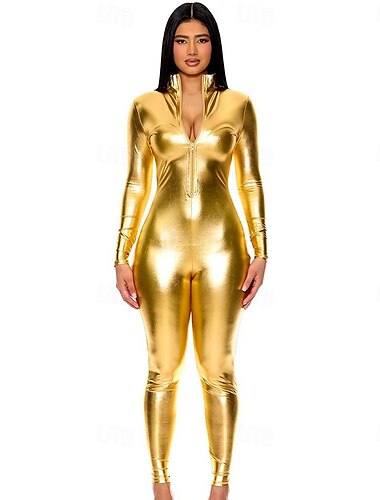  Zentai-Pakken Cosplay kostuum Catsuit Motorfiets meisje Catwoman Carnavalskostuum Full Body Suit Voor Stel Voor heren Dames Sexy kostuum Effen Spandex Latex Kostuum voor Kerstmis Halloween Maskerade