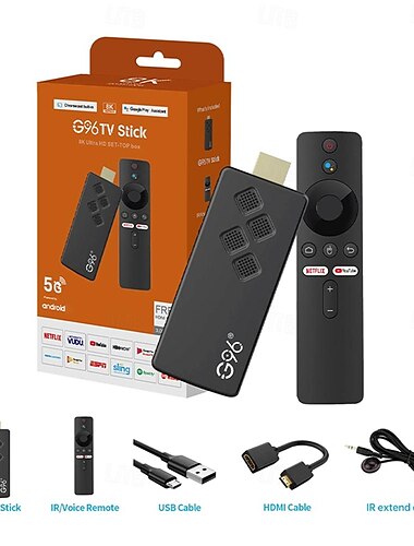  Android 11 وما فوق صندوق تليفزيون منفذ المصنع G96-TV stick 8 كيلو 8 كيلو RK3318 2GB 16GB 8GB