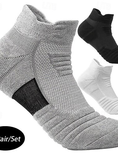  Hombre 4 pares Paquetes múltiples Calcetín Calcetines para correr Calcetines informales Negro Blanco Color Plano Vacaciones Deporte Diario Básico Medio Primavera Otoño Moda Casual