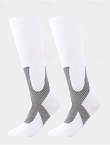  Kompressionsstrümpfe Sportsocken laufsocken 1 Paar Farbblock Herren Socken Rutschfest Atmungsaktiv Schweißableitend Komfortabel Fitnesstraining Basketball Laufen Joggen Radsport Sport Farbblock