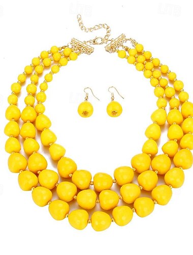  Collier ras du cou en perles acryliques pour femmes, tendance, gros lien cubain, collier bohème, mode, ensemble de bijoux fantaisie, cadeaux légers faits à la main