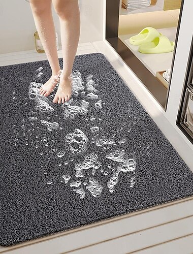 Duschmatte für die Innendusche, Luffa-Badematte, rutschfest, schimmelresistent und antibakteriell, weiche PVC-Badewannenmatte für nasse Duschbereiche im Badezimmer