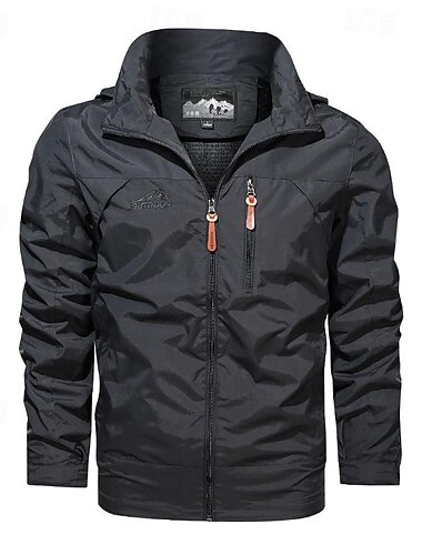  Herren Soft Shell Jacke Wanderjacke Draussen Windundurchlässig Leichtgewichtig Windbreaker-Jacke Reisen Schwarz Armeegrün Blau Khaki Grau