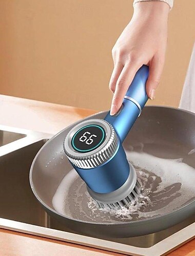  5-in-1 draadloze draagbare elektrische reinigingsborstel USB oplaadbare lithiumbatterij multifunctionele schrobborstel