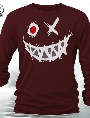  しかめっ面 ヘザーグレー ホワイト ワイン Tシャツ 男性用 グラフィック コットン１００％ シャツ クラシック カジュアル シャツ 長袖 快適なTシャツ 春 秋 ファッションデザイナーの衣類 S M L XL XXL