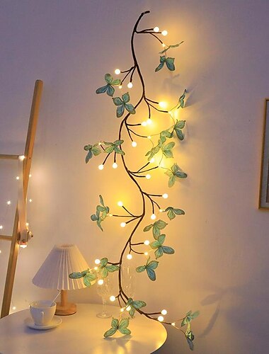  Halloween LED Rattan Licht Simulation Baum Biegsame Modellierlichter USB-betrieben 8 Modi Beleuchtung Weihnachtsfeier Innendekoration Halloween Kürbislaterne Zuhause Hintergrund Atmosphäre