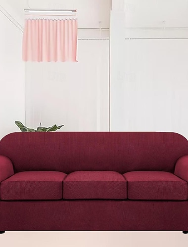  Stretch-Sofabezug – elastischer Sofabezug für umfassenden Schutz – strapazierfähiger und weicher Stoff – einfach anzubringen und zu reinigen – perfekt für die Wohnzimmereinrichtung und haustierfreundliche Haushalte