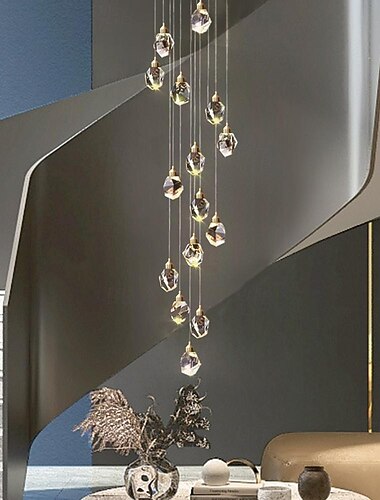  3-flammig 5-flammig 7-flammig 10 cm Dimmbar Einzel-Design Pendelleuchte Kristall Galvanisiert Modern Nordischer Stil 85-265V