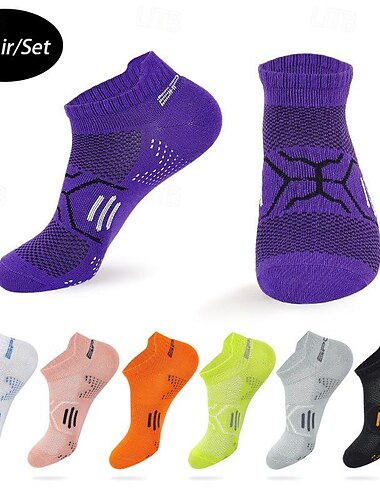  Pánské 3 páry Vícenásobné balení Ponožky Koşu Çorapları Ponožky pro běžné nošení Černá Bílá Barva Barevné bloky Sporty a outdoor Denní Dovolená Základní Střední Jaro Podzim Módní Na běžné nošení