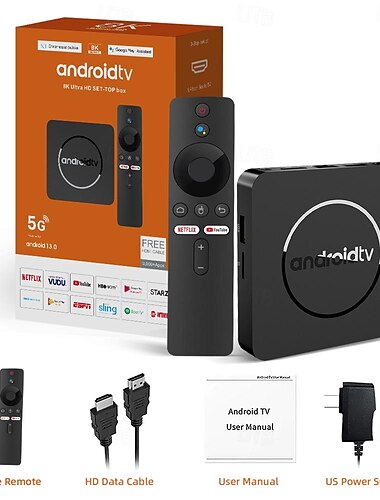 Android 11 وما فوق صندوق تليفزيون منفذ المصنع Android TV 8 كيلو 8 كيلو RK3318 2GB 16GB 8GB