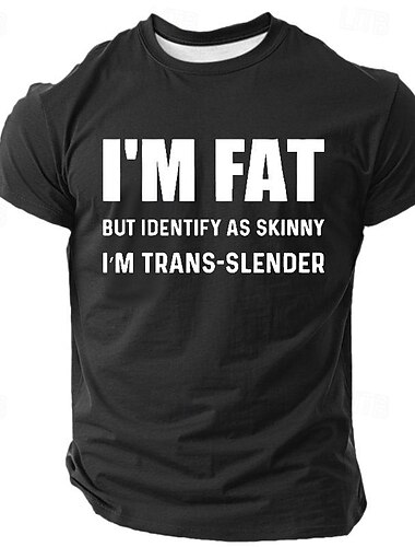  男性用 面白いスラング Tシャツ 半袖 Tシャツ 3Dプリント クルーネック シャツ レトリ／ヴィンテージ カジュアル ストリートスタイル スポーツ・アウトドア 祝日 お出かけ ブラック ホワイト グリーン 春夏 衣類 S M L XL 2XL 3XL