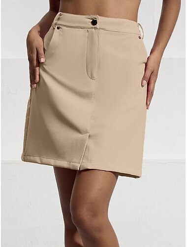  Damen Golf Skorts Rot Khaki Unten Damen-Golfkleidung, Kleidung, Outfits, Kleidung
