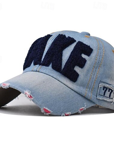 Per uomo Cappellino da baseball Cappello da sole Cappello da camionista Giallo Vino Poliestere Con ricami Di tendenza Informale Strada Giornaliero Alfabetico Regolabile Crema solare Traspirante