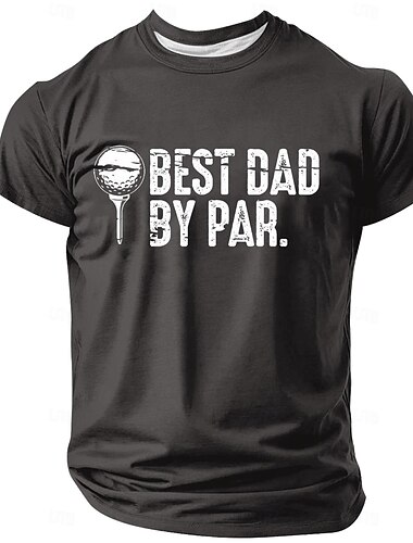  Herre Morsom Golf T skjorte Kortermet T skjorte 3D-utskrift Crew-hals Skjorte Årgang Kul Fest Ferie Svart Rød Blå Sommer Vår Klær S M L XL XXL XXXL