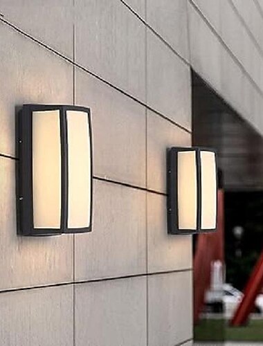  led buitenwandlampen warm wit tuinwandlamp veranda blaker ip54 waterdicht decoratie verlichtingsarmatuur aluminium buitenverlichting voor garage voordeur
