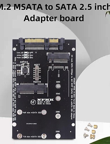  m.2 msata naar sata 2,5 inch adapterkaart converterkaart adapterplaat