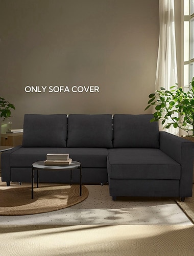  Sofa Bedhoes voor Honden Friheten Sofa Bed Slaper Hoezen Vervangende Hoekbankhoezen met Rechter Chaise of Linker Chaise Wasbare Meubelbeschermer